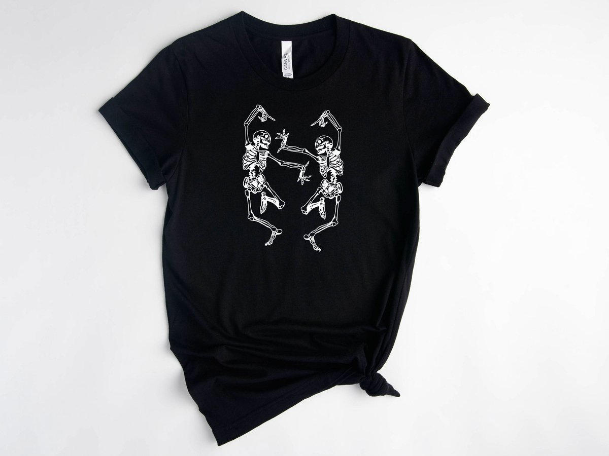 Lykke Skelet Dansen T-shirt| Halloween T-shirt |Maat S